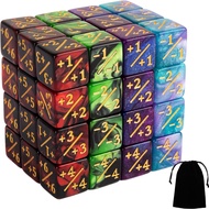 48 PCS Magic The Gathering MTG Counter Dice Marble Bulk Life Counters Tokens Dice Compatible with Ma