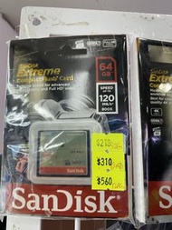Sandick閃迪至尊超極速CF存儲卡64G 單反相機高速儲存卡 高速讀取 160M/s