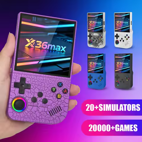 New X36 Max retro handheld game console 128GB 4.0-inch open-source Linux system portable video playe