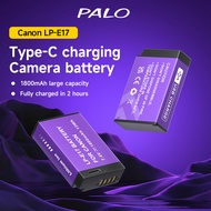 PALO Camera Battery LP-E17 1800mAh USB Charging Battery for Canon EOS 200D 750D 760D 800D 8000D 9000D M3 M5 M6 R8 R10 R50 R100