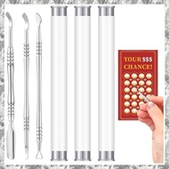 [I O J E] 3 Pcs Metal  Ticket Scratcher with Storage Box  Ticket Scratcher Tool  Ticket Holders for 