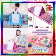 GMW-Children's Crayon Sharpener 208pcs Children's Drawing and Painting Tool Set Crayon Watercolor Pe