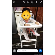 buaian elektrik buaian baby ๑baby chair๑ JFH 3V GIANT BABY DINING FOLDABLE HIGH CHAIR (Random Color) MmAP