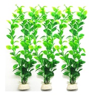 3Pcs 25-36cm Artificial Aquarium Plants Plastic Plants Grass Decoration Fish Tank Landscape Decor
