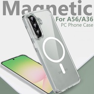 Magnetic Case for Samsung Galaxy A56/A36 Clear Protective Cover Shockproof Phone Case for Samsung A3