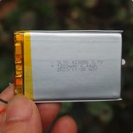 1 piece 3.7V LiPo 423856 1200mAh Battery (Lithium Polymer) Batteri without Connector 2.0 for MP3