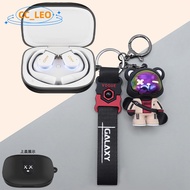 for Cleer ARC 4 Case Cartoon Bear Astronaut Keychain Pendant Cleer ARC 4+ Silicone Soft Case Suitabl