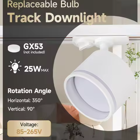 LED Spotlight 3 Color Track Lights GX53 Spot Led Light Home Rail Lighting for Living Room Kitchen Be