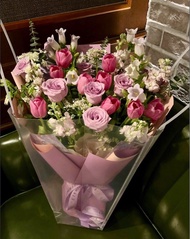 ❣️ 👩🏻‍❤️‍👨🏻情人節花束 玫瑰花+鬱金香花束 畢業花束 母親節花束 花束