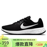 耐克NIKE男子跑步鞋缓震REVOLUTION 6运动鞋DC3728-003黑色41码