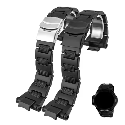 Plastic Watchband for Casio g-shock GA-1000 1100 GW-4000 GW-A1100 A1000 Watch Strap Black Quality Me