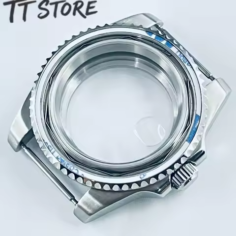 Silvery Sapphire Watch 40mm Diameter Compatible with NH34 NH35 NH36 NH38 NH39 NH70 ETA2824 PT5000 Mo