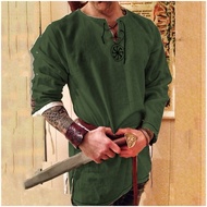 🎉Cosplay🎉 Knight Cosplay Medieval Costume Tunic Halloween Costumes For Men Adult Viking Pirate Disg