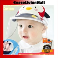 Baby Infant Hat Cover Safety cap Detachable face shield for bayi Full Face Cover Protective Cap Flip Visor Anti Dust