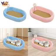 Perfk Oval cat scratching post, cat scratching post, sofa, protection, nest,