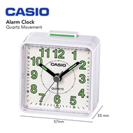 Casio Alarm Clock Quiet Movement Glow in the Dark Display Loud Beep Alarm Compact Size