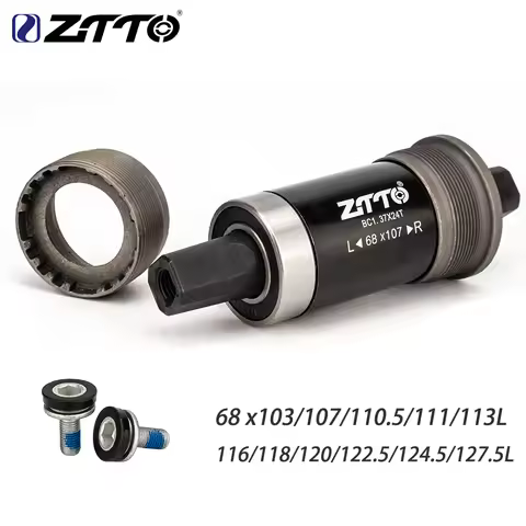 ZTTO Bicycle BSA68 Bottom Bracket 103 107 111 113.5 116 120 122.5 124.5 127.5mm Square Tapered Crank