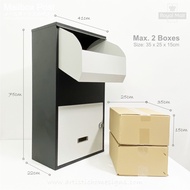 Outdoor Parcel Box Front Drop Front Door Mailbox Letterbox Anti-Theft Keyless Pull Disc Code Lock