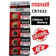 KOON 100% CR1632 MAXELL CR1632 LITHIUM BATTERY JAPAN 2PCS Maxell Watch Battery CR1632