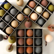 OONE 9pcs Velvet Christmas Ball Pendant, 8cm Flocking Christmas Hanging Balls, Creative Reusable Sha