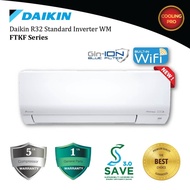 DAIKIN 1.0-2.5HP Standard Inverter Air Conditioner FTKF Series R32 Built-in WiFi