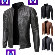 baju jaket kulit lelaki fesyen motosikal kasual bergaya wow men leather jacket ss4549ss