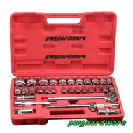 R DEER 32PC 1/2" BOLT SOCKET SET 8 - 32MM / 32PCS RATCHET HANDLE SET SOCKET 8 - 32MM