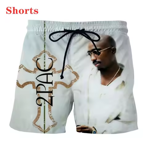 New 3D Print Causal Clothing Legend Rapper Tupac 2Pac Fashion Men Women Shorts Plus Size S-7XL