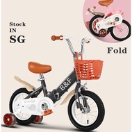 [✅SG Ready Stock] Kids Bicycle fold foldable bike boy girl Bike 12 14 16 18 20 inch Kids Bicycle