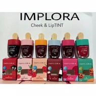 Rakkistore99 Implora cheek & Liptint Liptint Waterproof Tahan Lama Lip Tint Lip Stain (100% Original