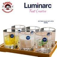 Luminarc glass set octime old fashion 6pcs x 300ml
