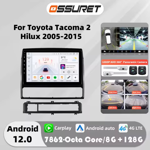 Android Auto Car radio For Toyota Tacoma 2/Hilux 2005-2015 Multimedia player GPS navi Stereo car int