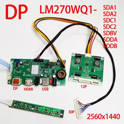 LM270WQ1-SDC2 Control Panel Kit for iMac 2560x1440 LED 30-Pin LM270WQ1(SD)(A2) LCD Panel DIY DP + HD