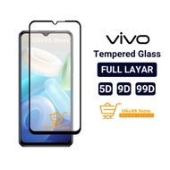 LAYAR Tempered Glass Full Screen 9D Vivo Y91 Y91i Y91c Y93 Y93s Y95 Y97 Y90 Y90i Y70 70s Y71 Y72 5G 