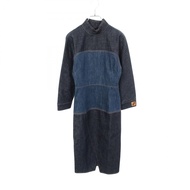 [Used] FENDI dress, stand Color, long sleeves, denim cotton dress, women's, Used A