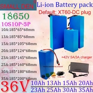 36V 10Ah/13Ah/15Ah/20Ah/23Ah/25Ah/30Ah/35Ah 10S3P-10P 18650 lithium battery pack with built-in BMS e