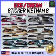 HONDA- Ex5 / Ex5 Dream Body Sticker Vietnam 2 New Stripe Model 2020 stiker
