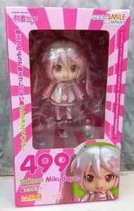 GOOD SMILE 黏土人499  SAKURA HATSUNE MIKU 初音未來 櫻初音 可動人形絕版商品未開封新品入手困難希小品日本版！！( 只限信和地面/本店交收/順豐到付/自備膠袋/可郵寄
