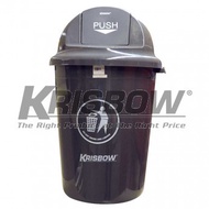 Dust BIN DARK Gray 80L Trash & PUSH COVER Buttonscarves KW1800119