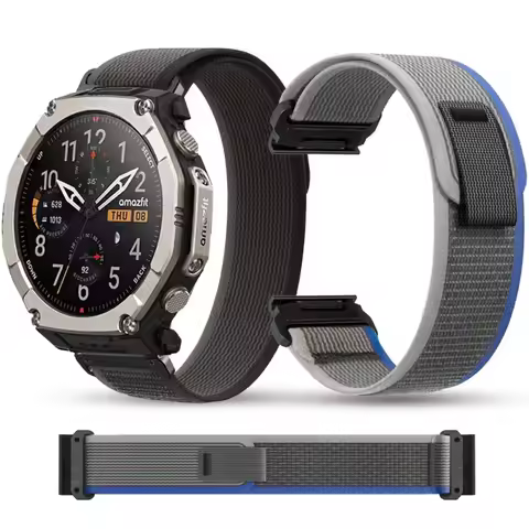 22mm 26mm Nylon Watch Straps for Amazfit T-Rex UItra 2 Garmin Fenix 8 7X 7 Pro 51mm 6X Bracelet Watc