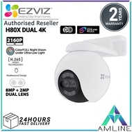 EZVIZ H80x Dual Outdoor Dual Lens Security CCTV Camera 8MP + 2MP Full HD 1080P Color Night Vision Tw