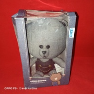 LINE friends denim brown cuddle Doll original