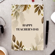 kartu ucapan selamat hari guru happy teacher day greeting card - c coklat
