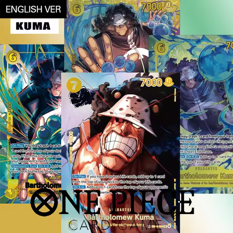 DIY ONE PIECE Bartholomew Kuma SETS SERIES EB04-054 OP12-119 SEC COLLECTION ANIME CARD