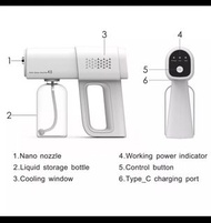 Disinfection Sprayer USB 充電 藍光奈米 手提消毒 噴霧槍 家居室內 適合各種場所 全新彩盒