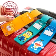 Cartoon Korean Creative Cute Silicone Cabin Crew Luggage Tag Hang Suitcase Tag Boarding E7u7