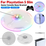 Vertical Stand For PS5 Slim Console RGB Stable LED Display Base Game Holder for PS5 Slim Disc/Digital Version Game Accessories