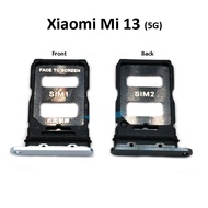 B.M Xiaomi Mi 13 5G / Mi13 5G Sim Card Tray SimCard SimTray Slot Holder Dual Sim 1 Sim 2 For Replace