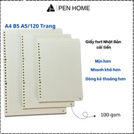Premium Japanese Fort Bonzai A5, B5, A4 100GSM refill paper binder.