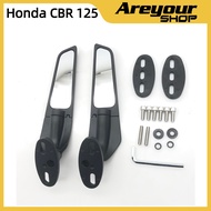 Kaca spion sirip sayap untuk Honda CBR 125 250 300 500 600 650 R CBR 600 F4 CBR600RR CBR1000RR Kaca